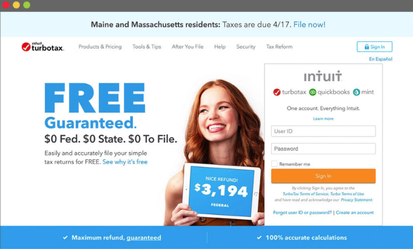 free file website at-issue in turbotax class action