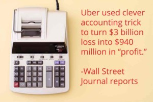 calculator for Uber IPO accounting trick