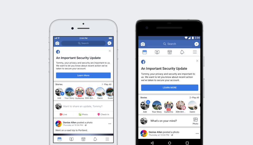 Facebook data breach notification making user eligible for Facebook data breach lawsuit