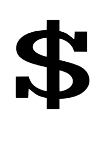 dollar sign symbol for minimum wage in employment law